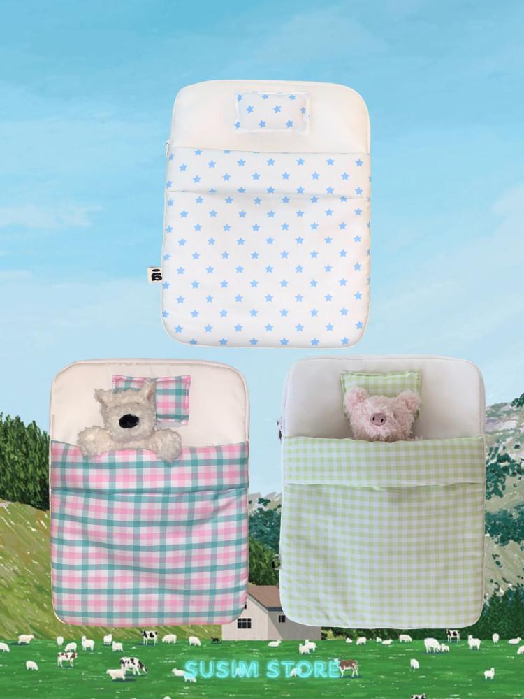 수심 Bedding Ipad Pouch(3 color) 베딩 아이패드 파우치 11인치 이불