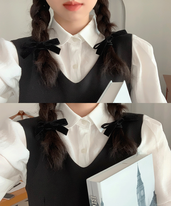 벨벳 리본끈(2개set)