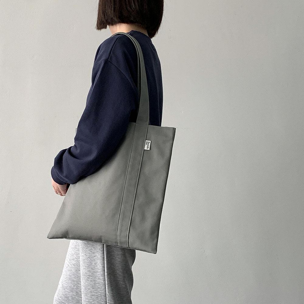 무지에코백 사각에코백 옥스포드 심플라인 그레이