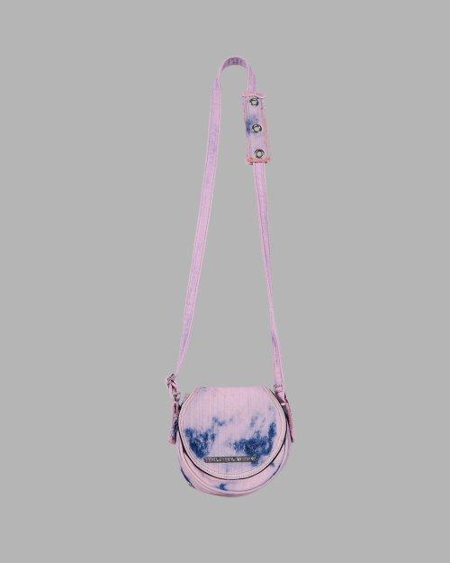 WASHED DENIM MINIBAG (PINK BLUE)