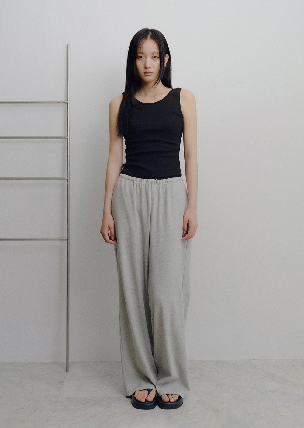 cozy string pants (gray)