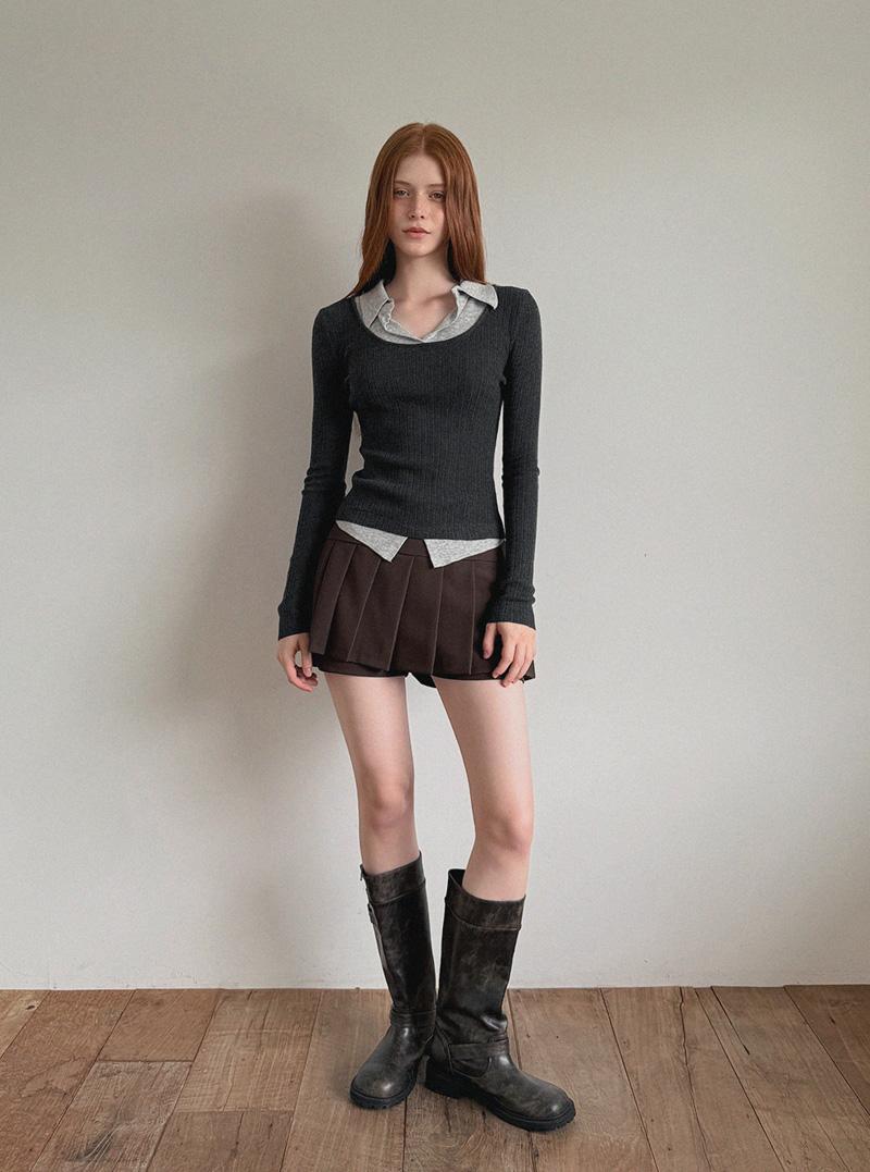 트위 [누적1.2만장][총명' pick] 벨롯 투톤 레이어 니트