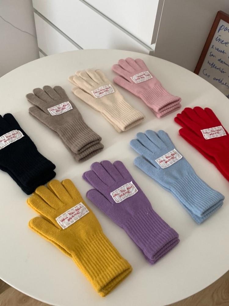 Yourwave 너의파도 솜사탕 레터링 장갑 (8color)