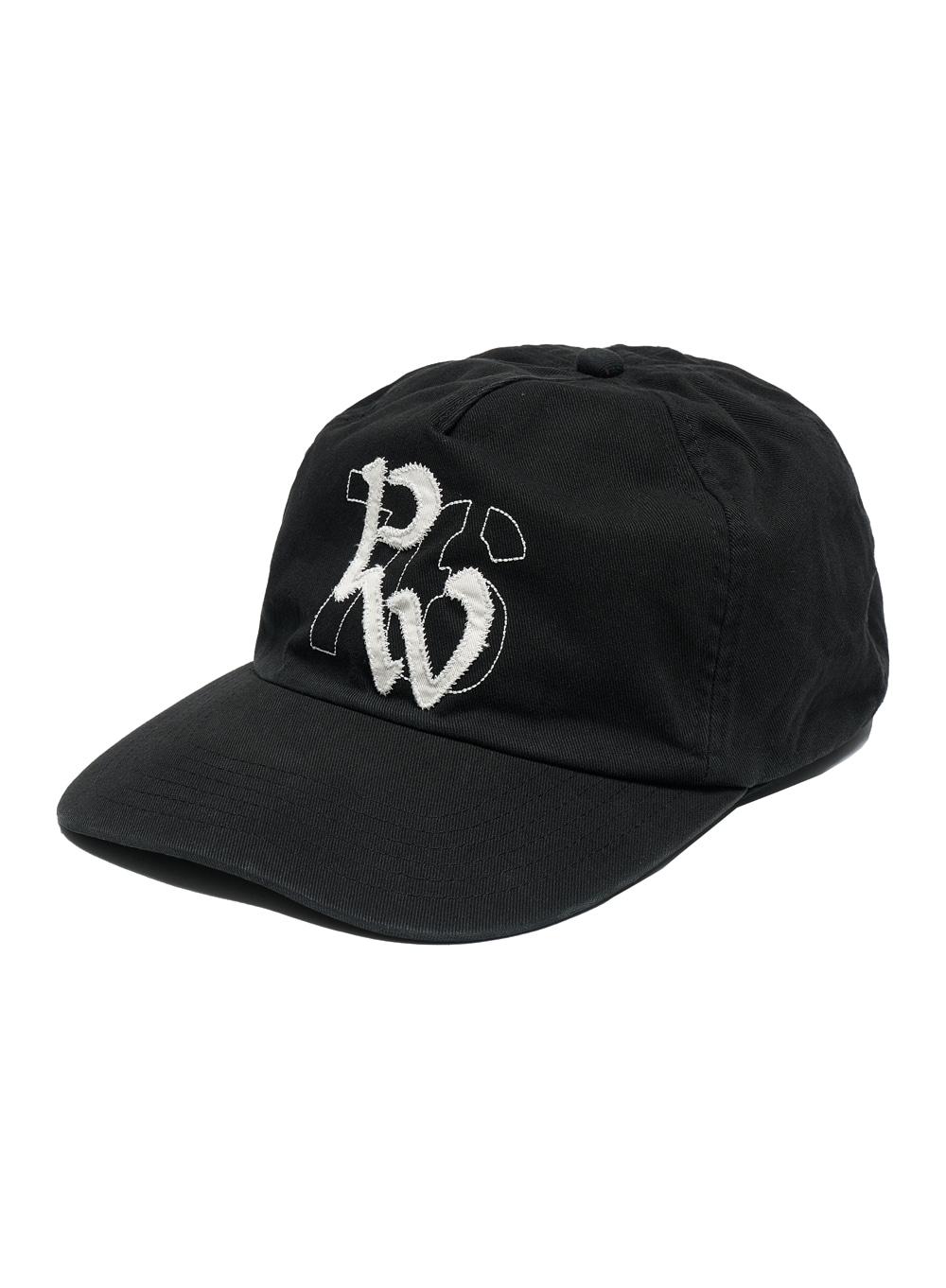 [WOMEN] PW76 APPLIQUE GRANDAD CAP_BLACK