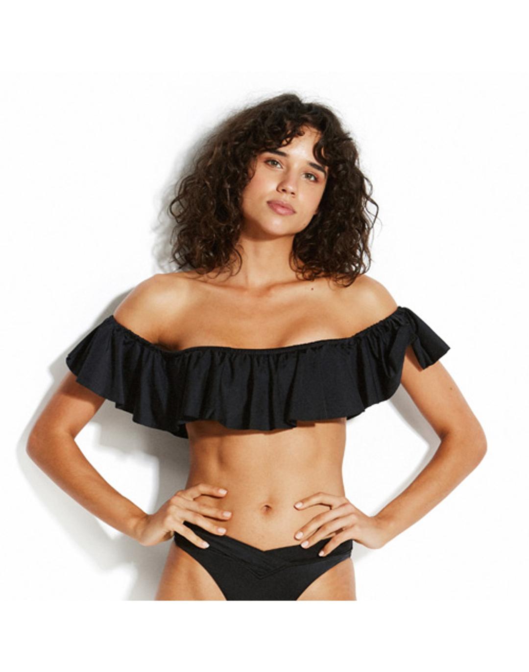 SHINE ON 숄더프릴 밴드탑 (31061-499)