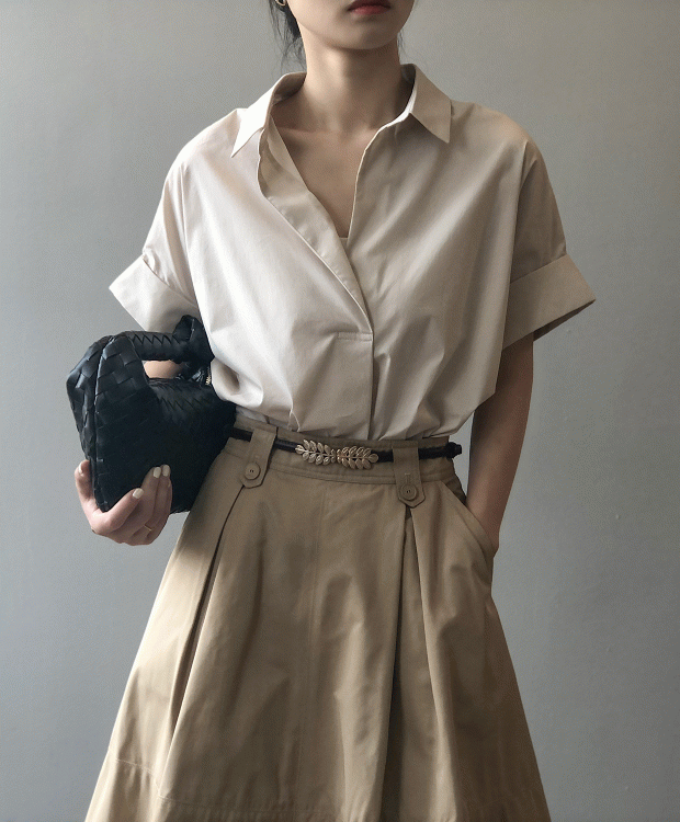 크리스 루즈핏 반팔 셔츠