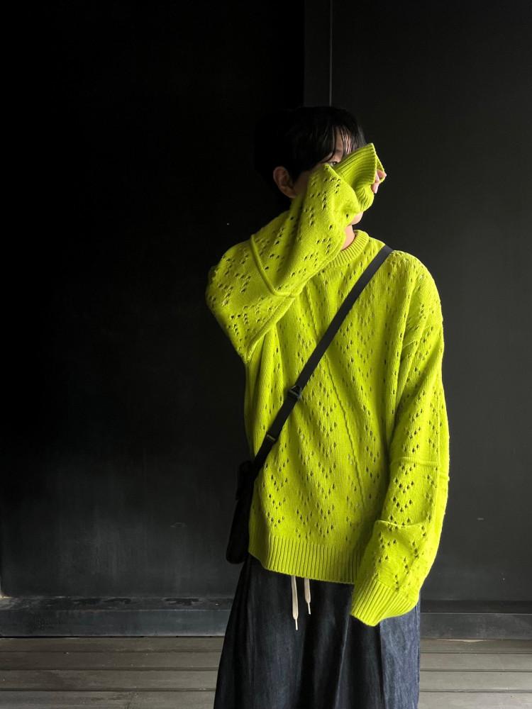 Blob scarsh knit /블럽 스카시 오버 니트 -3C