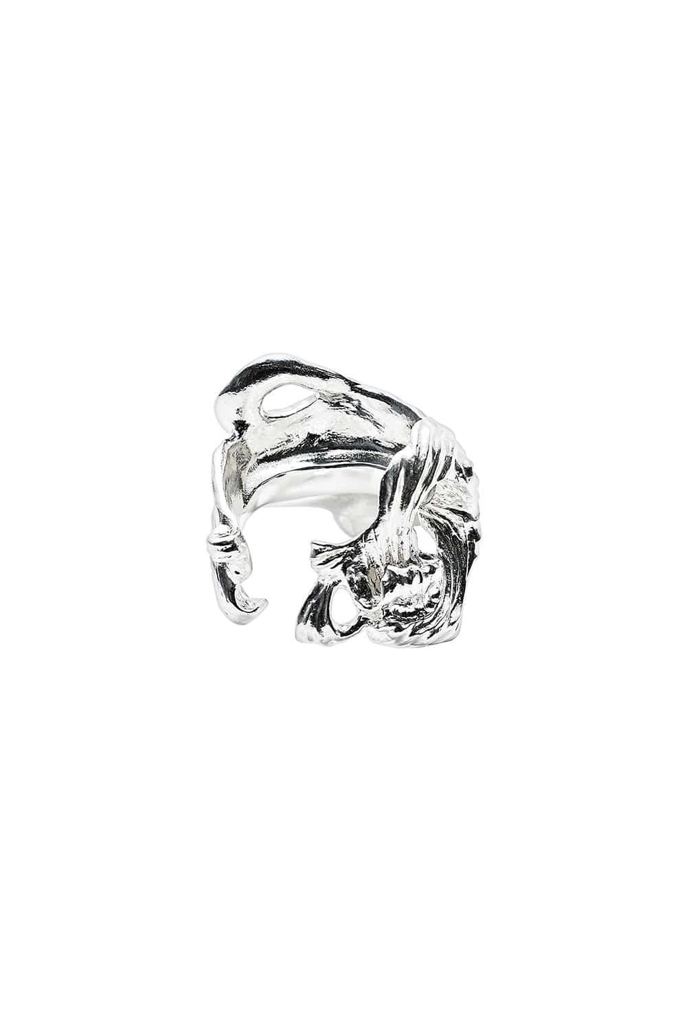 RU SHUO X LOW CLASSIC POSEIDON RING - SILVER