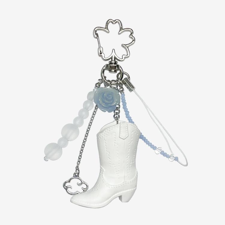 CLOUDY 화이트 BOOTS 키링