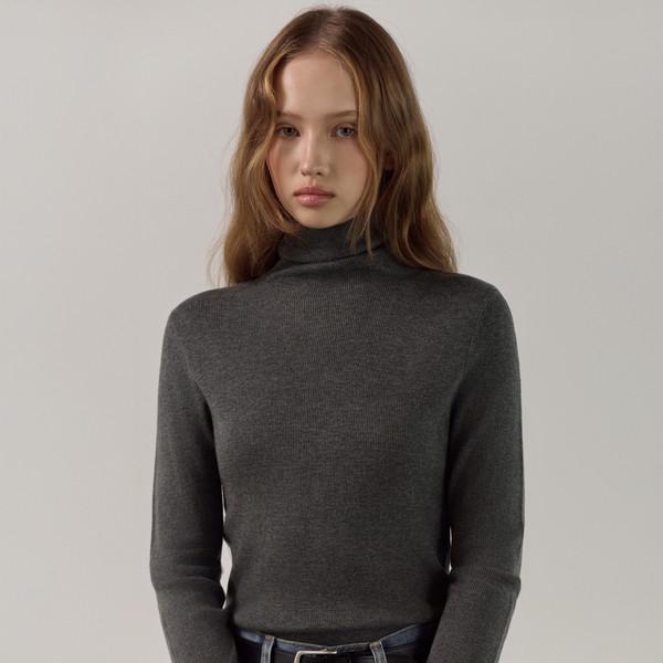 Silent Highneck Knit TS_4Color