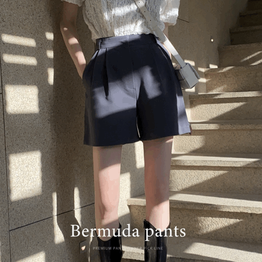 [단독진행/굿원단] 애정 버뮤다 슬랙스 숏팬츠 반바지 - pt