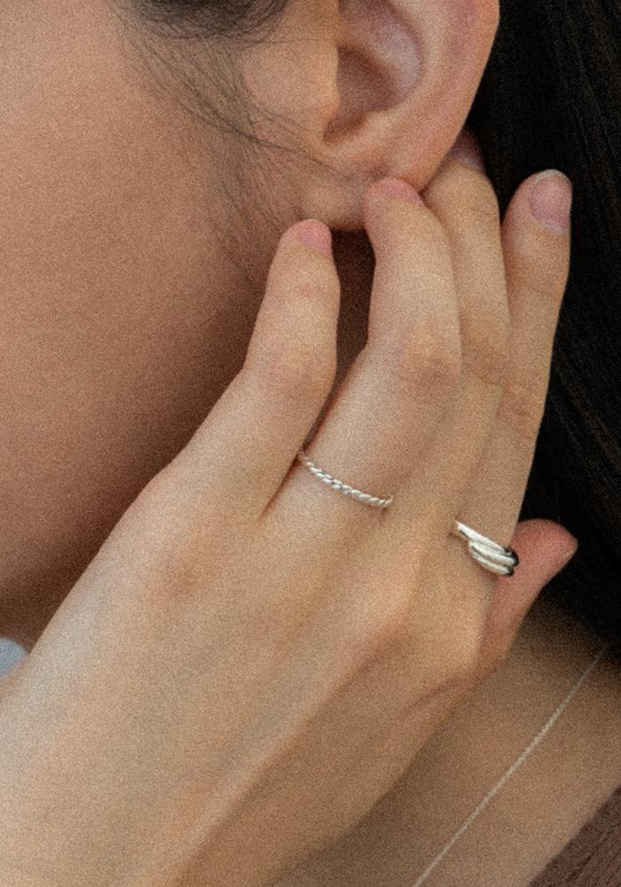 [Silver 925] Basic Line Ring-1
