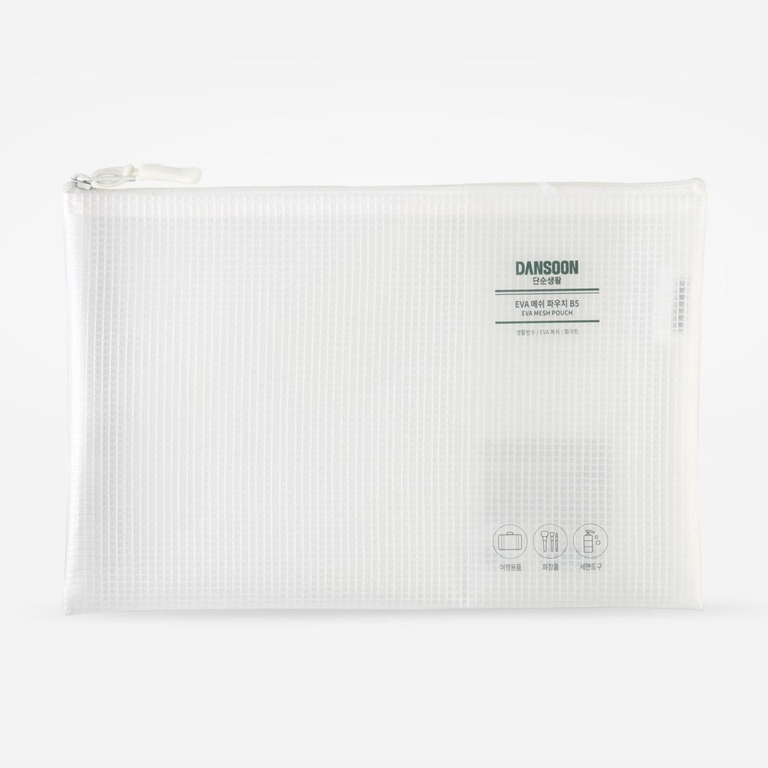 EVA 메쉬 파우치 화이트  B5