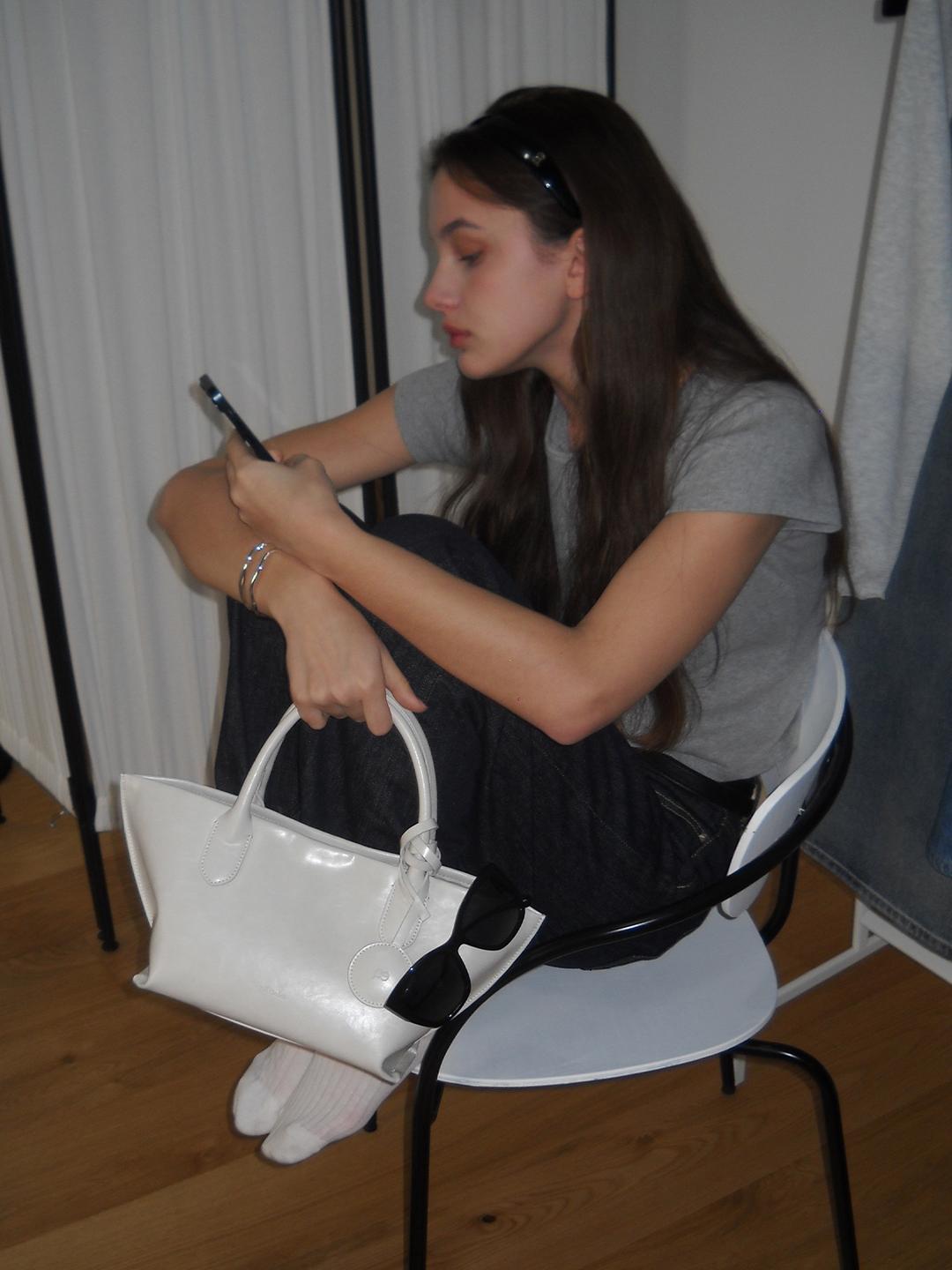 Roé mini tote bag - Mute Ivory