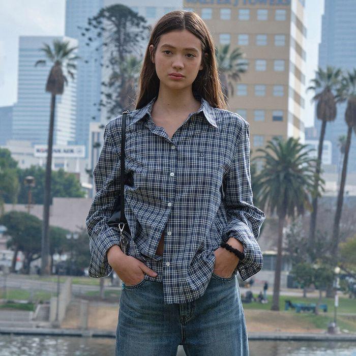 Lc CHECKED REGULAR-FIT SHIRT_BLUE NAVY_LC251SH05B2