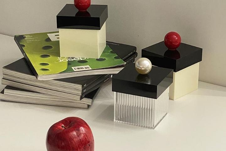 [해외] 1+1 빈티지 볼핸들 면봉 케이스 화장솜 정리함