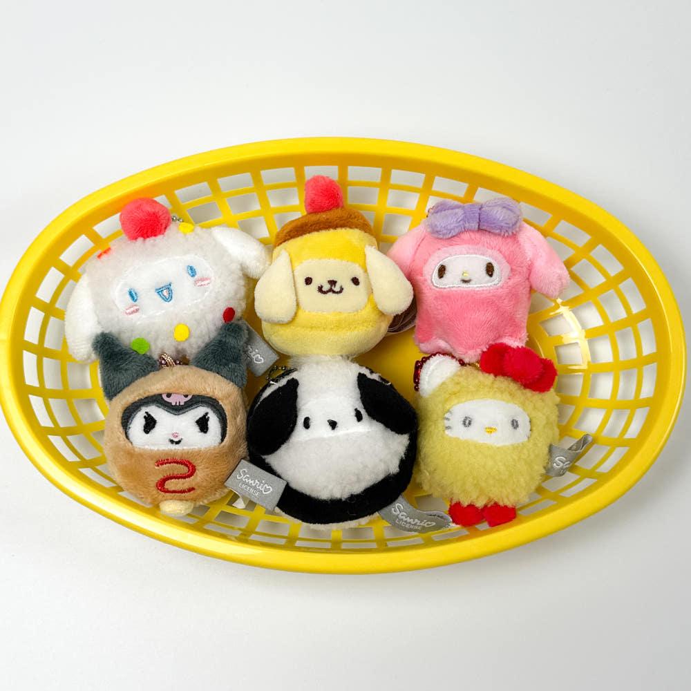 산리오 키링 인형 헬로키티 시나모롤 마이멜로디 폼폼푸린 포차코 쿠로미 도시락 가방고리