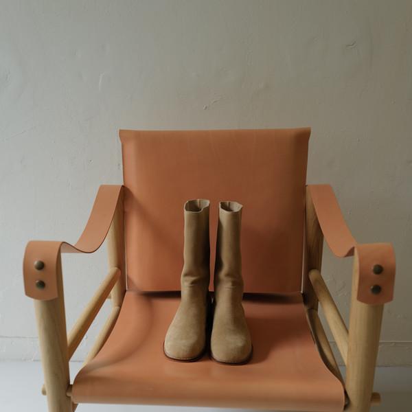 Carry Barrette Real Cowhide Suede Boots