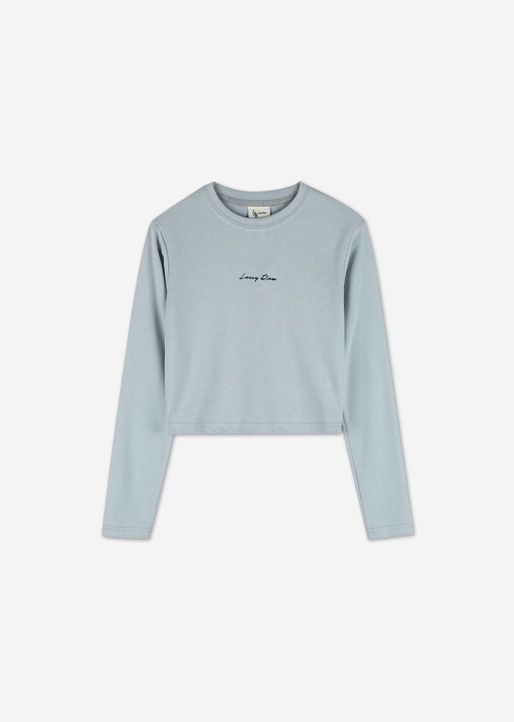 LOSSY ROUND CROP TSHIRT [Grey]