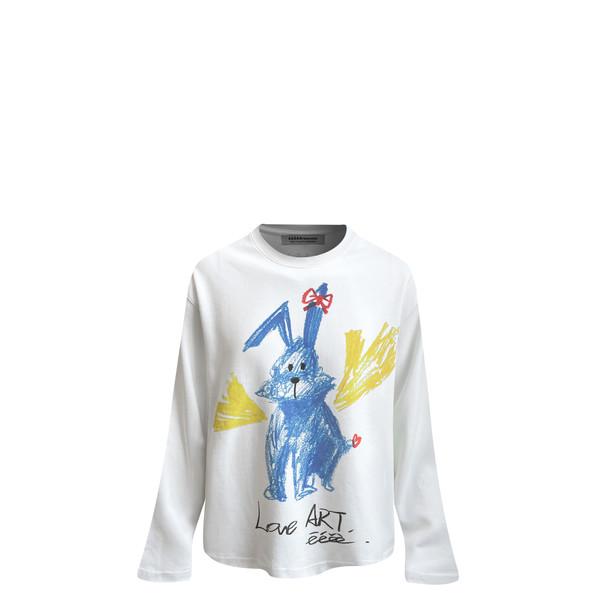 Crayon rabbit long sleeves