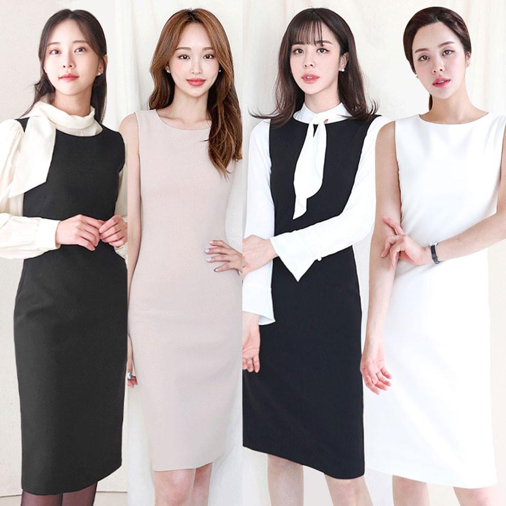 정장 나시 민소매 원피스 아나운서 의상 [짱짱]