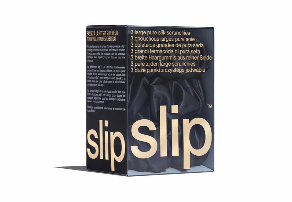 slip 슬립스크런치 BLACK LARGE SCRUNCHIES
