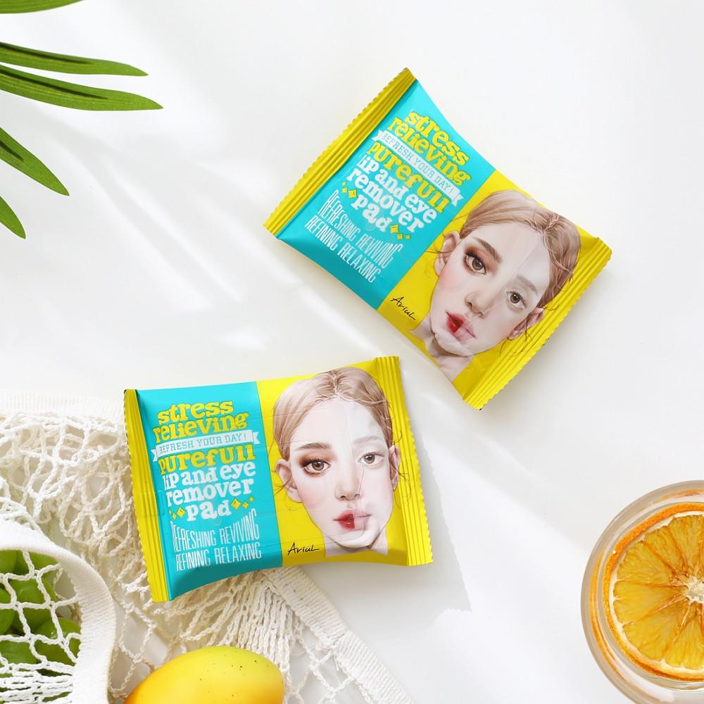 아리얼 스트레스릴리빙 1등 립앤아이 리무버 패드 30매 뷰티어워드3관왕