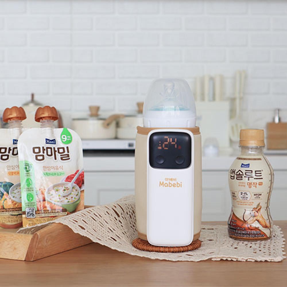 마베비 버전2 휴대용 젖병 워머 보틀 모유 이유식 액상분유 데우기 중탕기