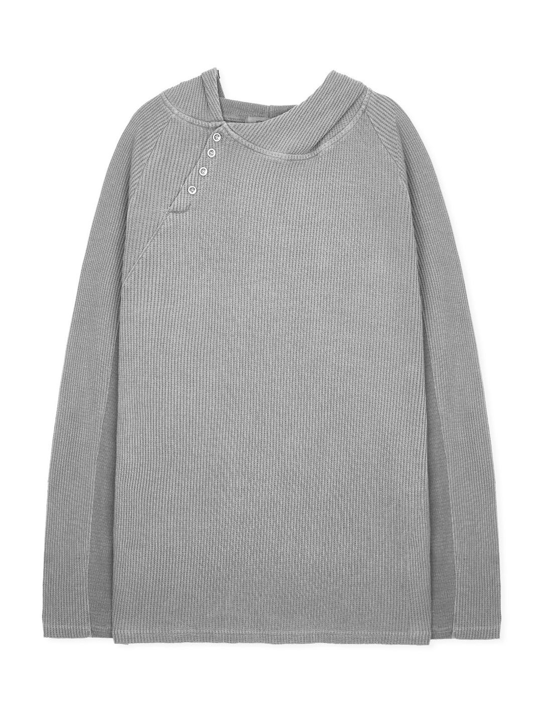 CORE:11 BUTTON HOODIE (GREY)