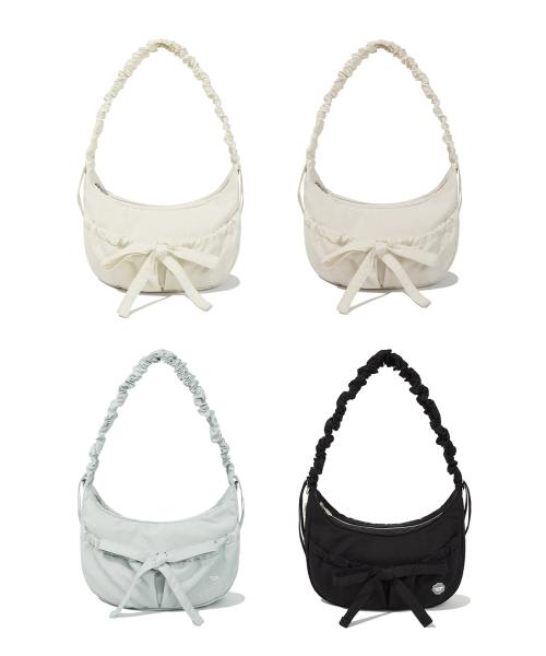 [4COLOR]클로버하트 셔링 미디움 나일론 호보백