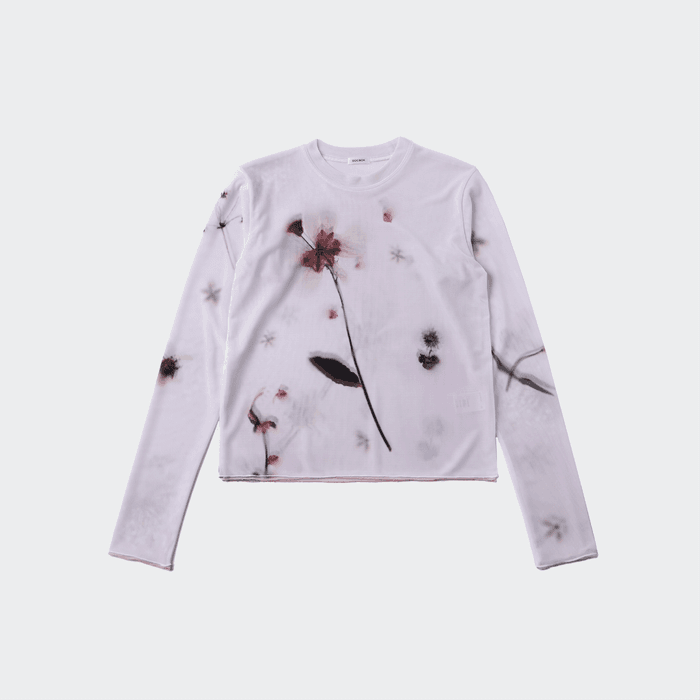 PRESSED FLOWER JERSEY TOP (PINK)