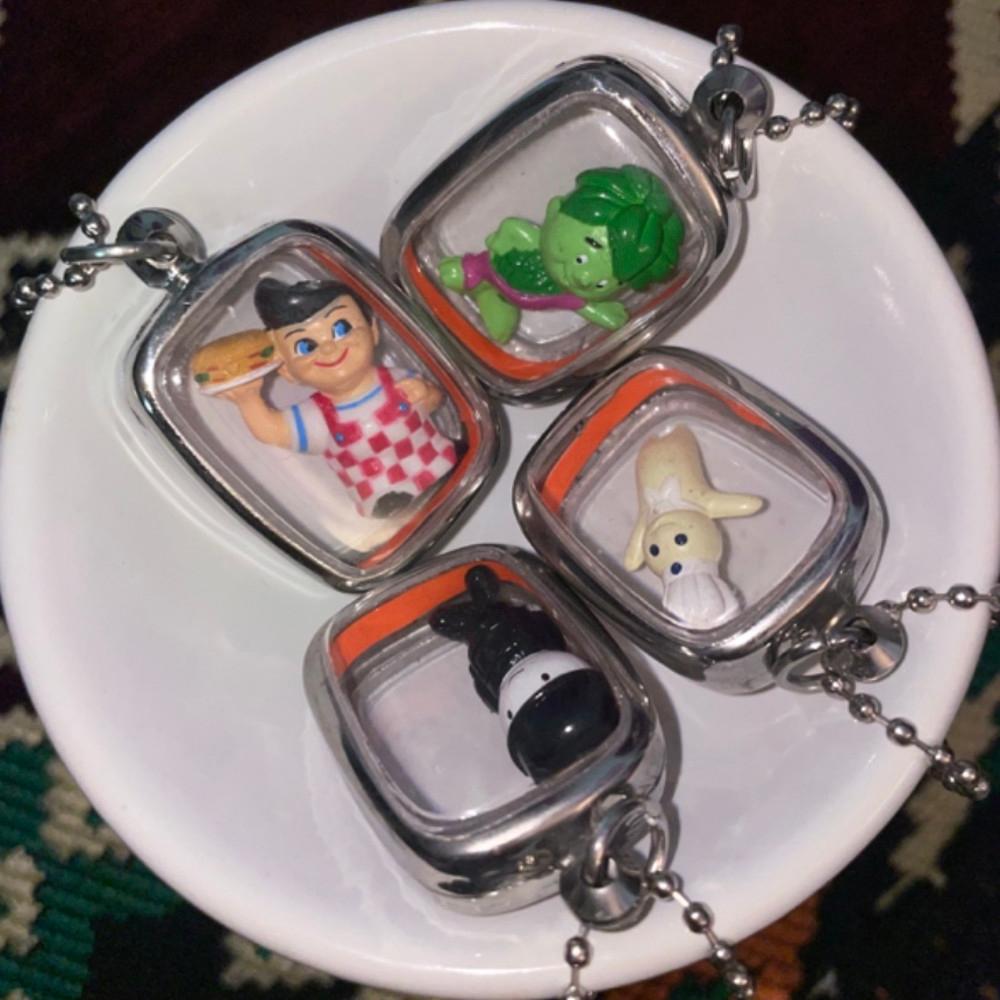 움직이는 캐릭터 캡슐 열쇠고리 키홀더 빈티지키링
