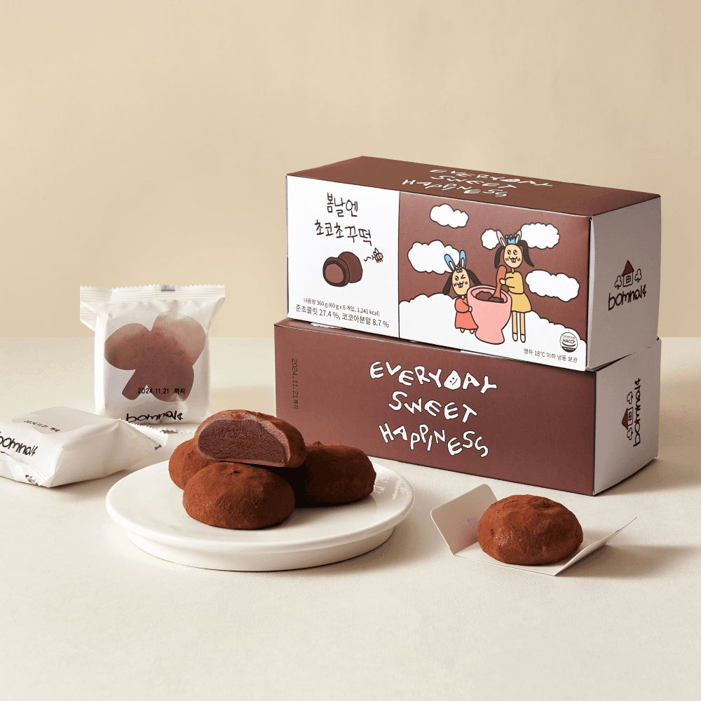여수언니 봄날엔 초코초꾸떡 (60 g x 6개입, 총 360 g)