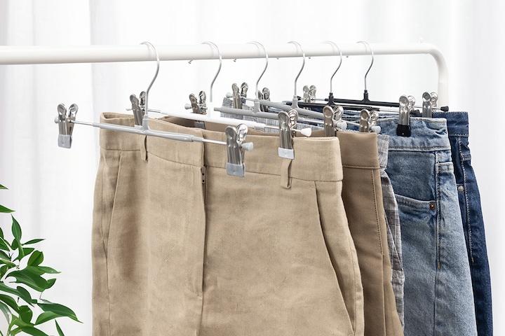 논슬립 코팅집게 스틸 바지걸이 20P COLOR 3