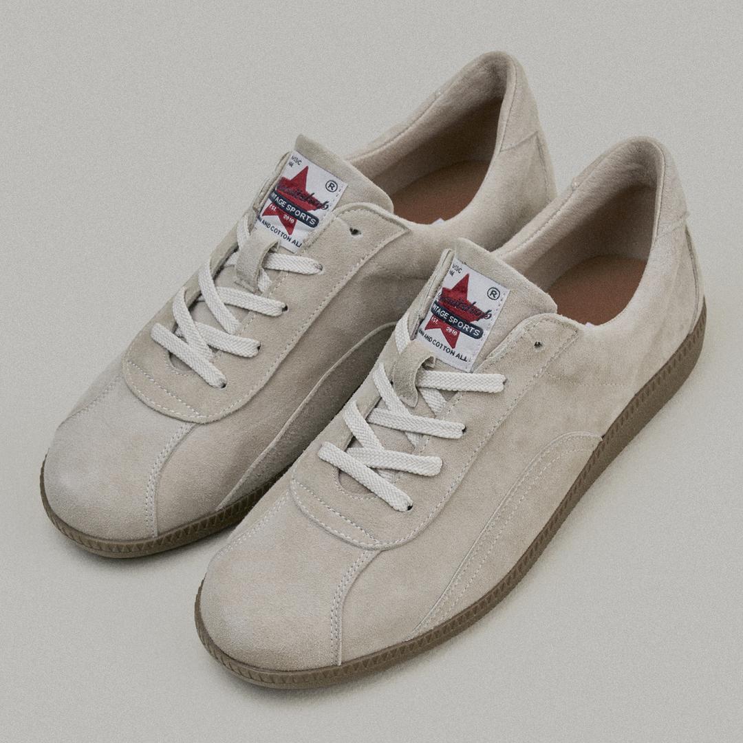 Cookie Suede Bowling Shoes (Vanilla Beige)