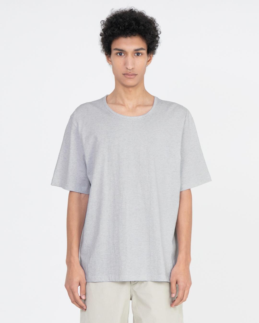 U Neck T Shirt, Light Grey