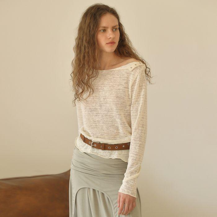 BOHEMIAN SNAP TOP [ CREAM ]