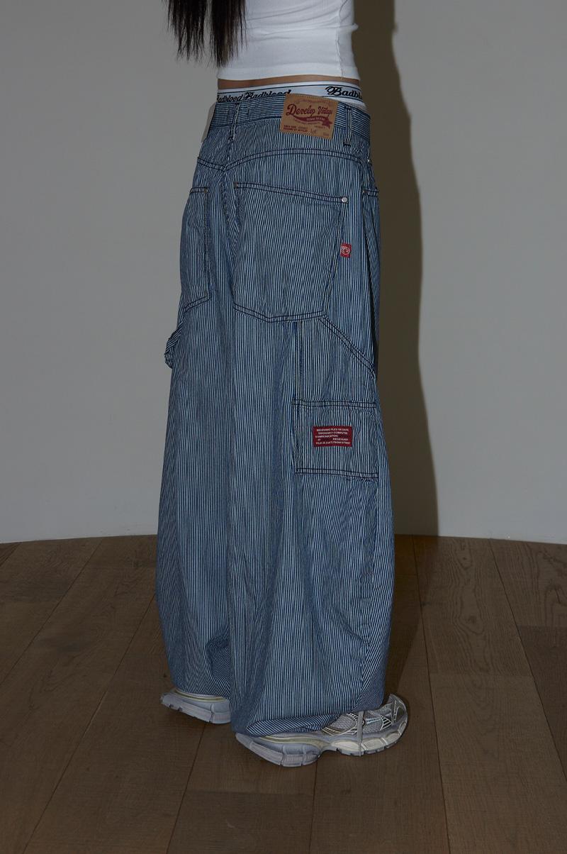 LA MEGA WIDE STRIPE CARPENTER DENIM
