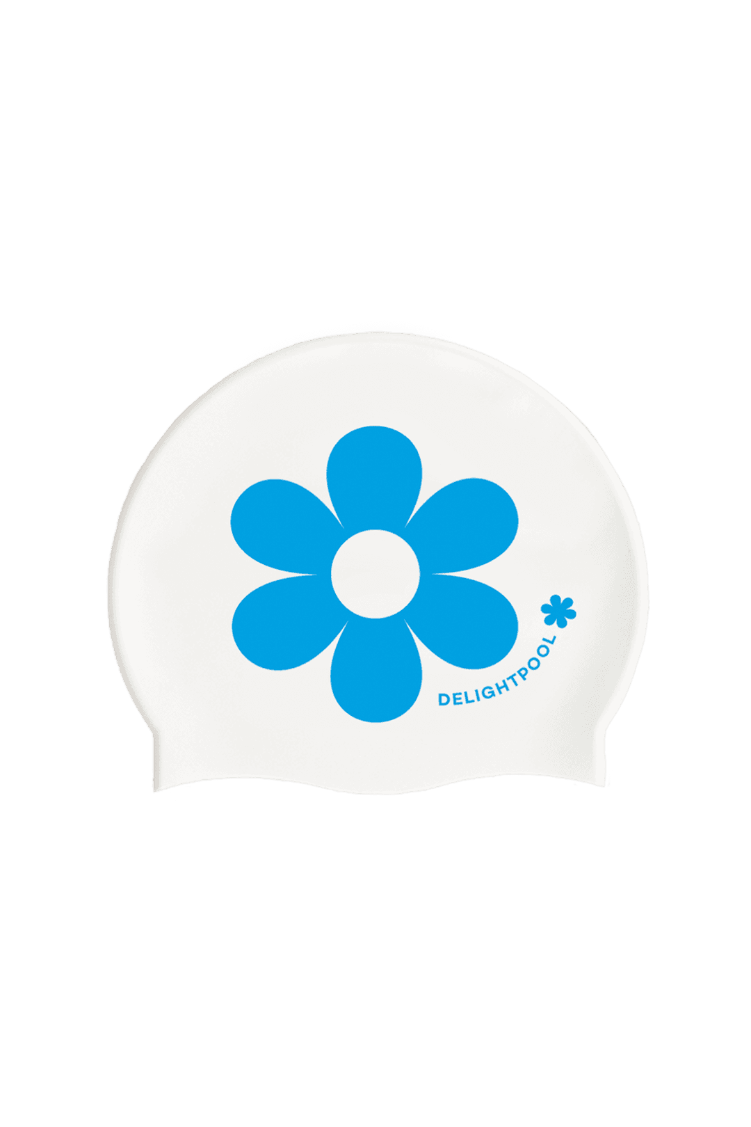 Flower power swim cap - Blue