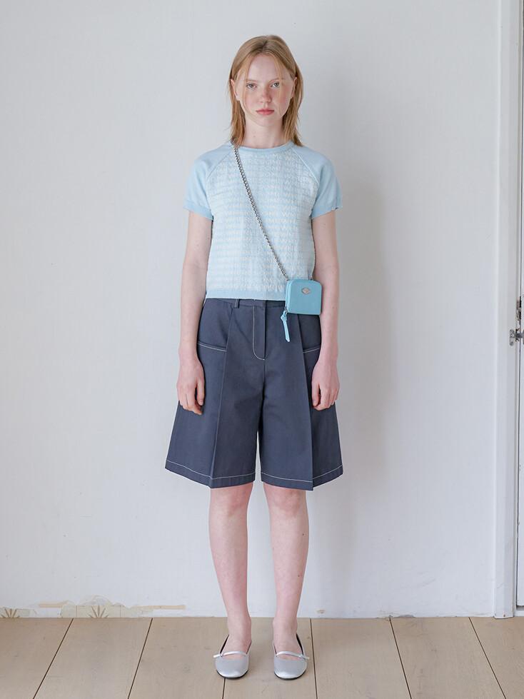 bermuda half pants - charcoal