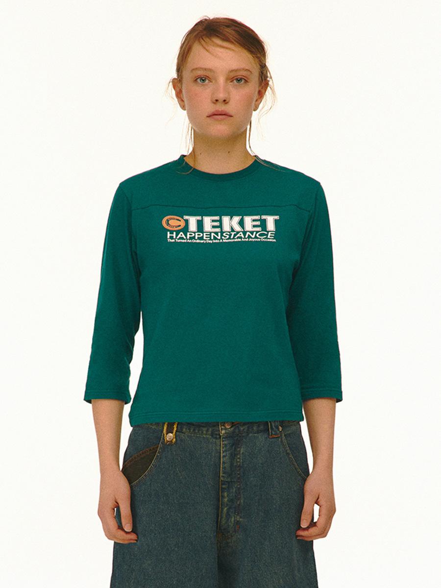 Horseshoe L/S Tee Blue Green
