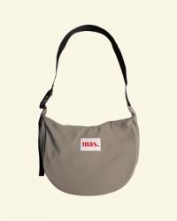 하프문 크로스백 / 카키 베이지