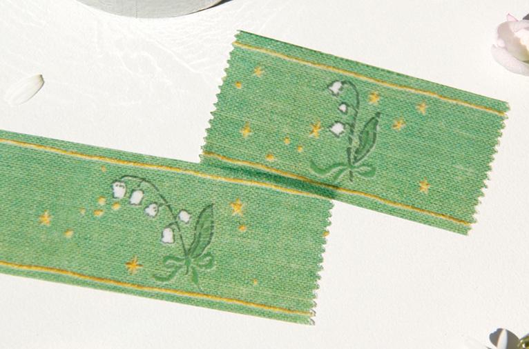 [BOKI] Antique Book Cover Masking Tape - May lily
