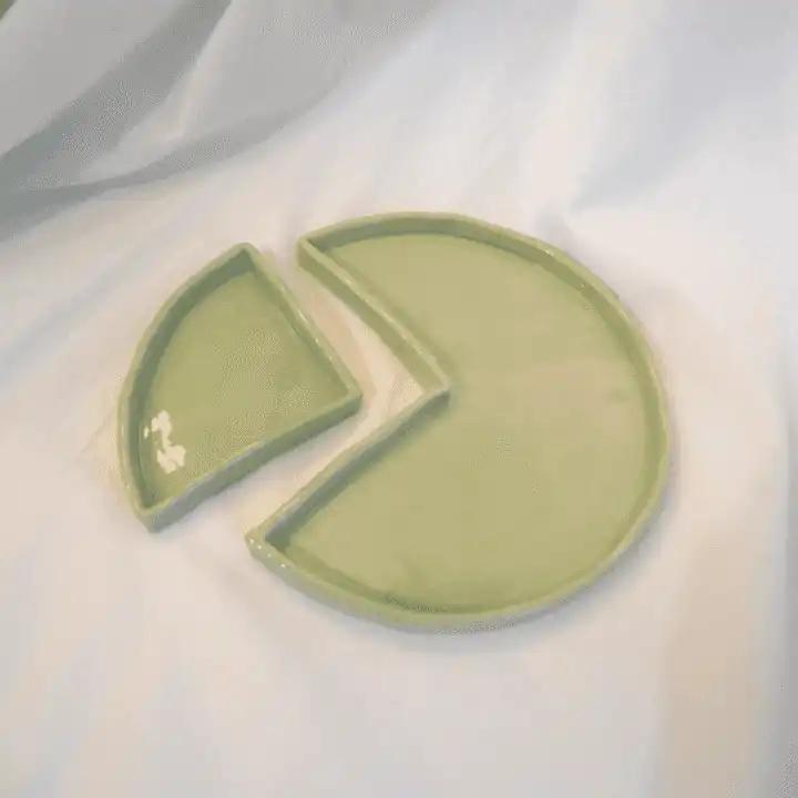 3 o'clock plate green tea