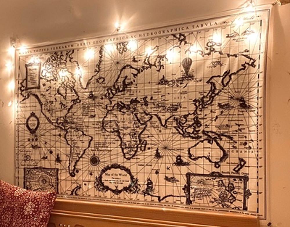 세계지도 포스터 패브릭 사이즈다양