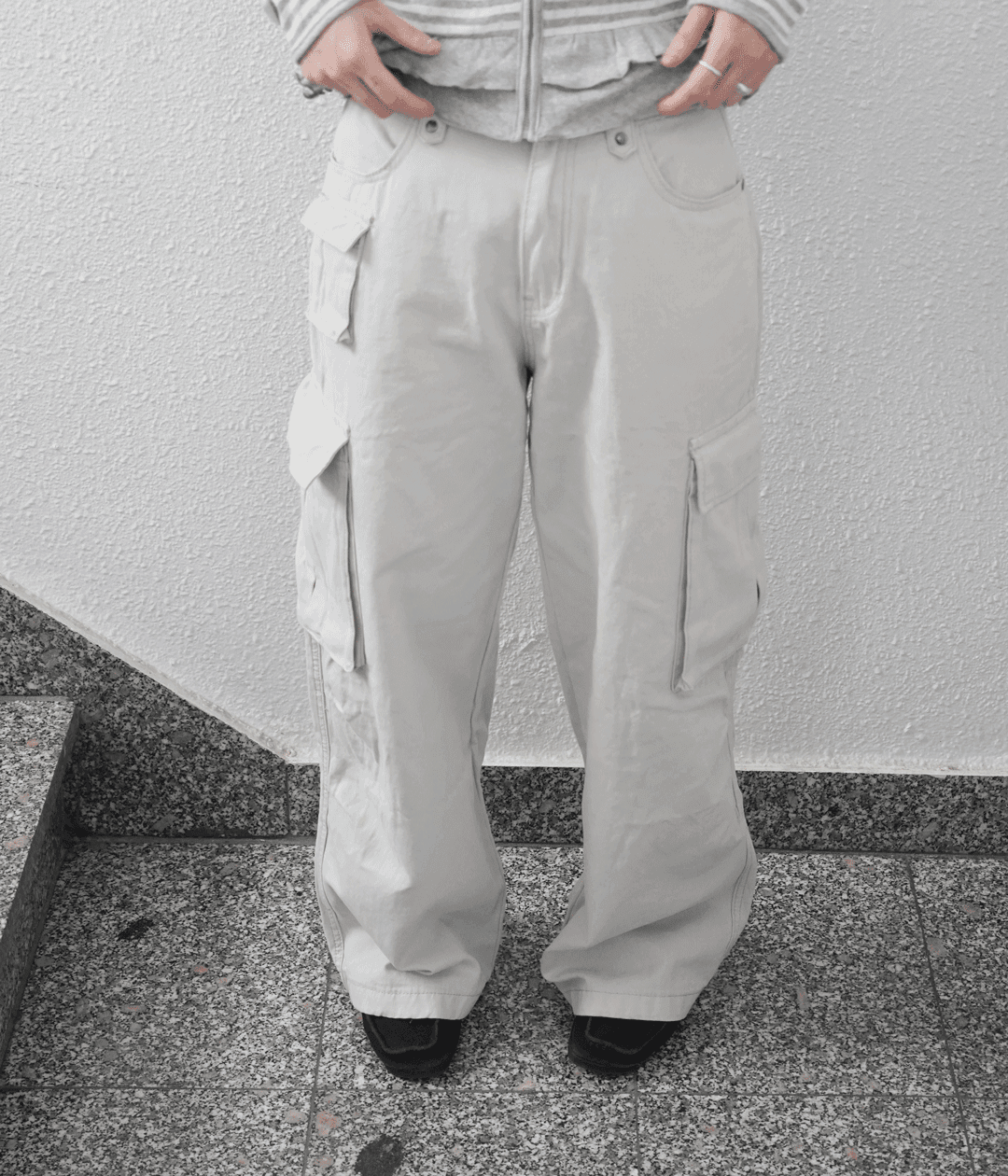 [Cream shipped today] Vintage cargo pants (3c)