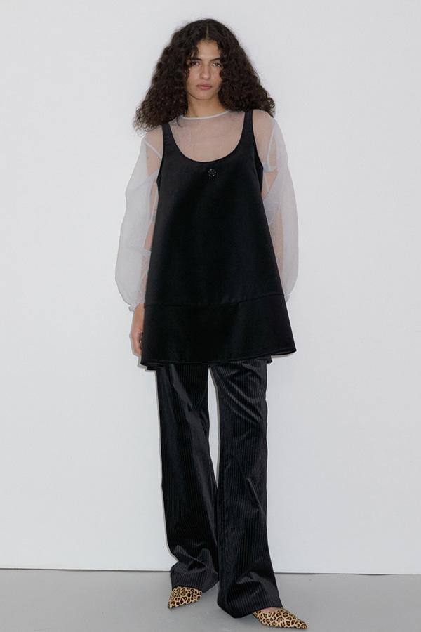 ROSE VELVET MINI DRESS