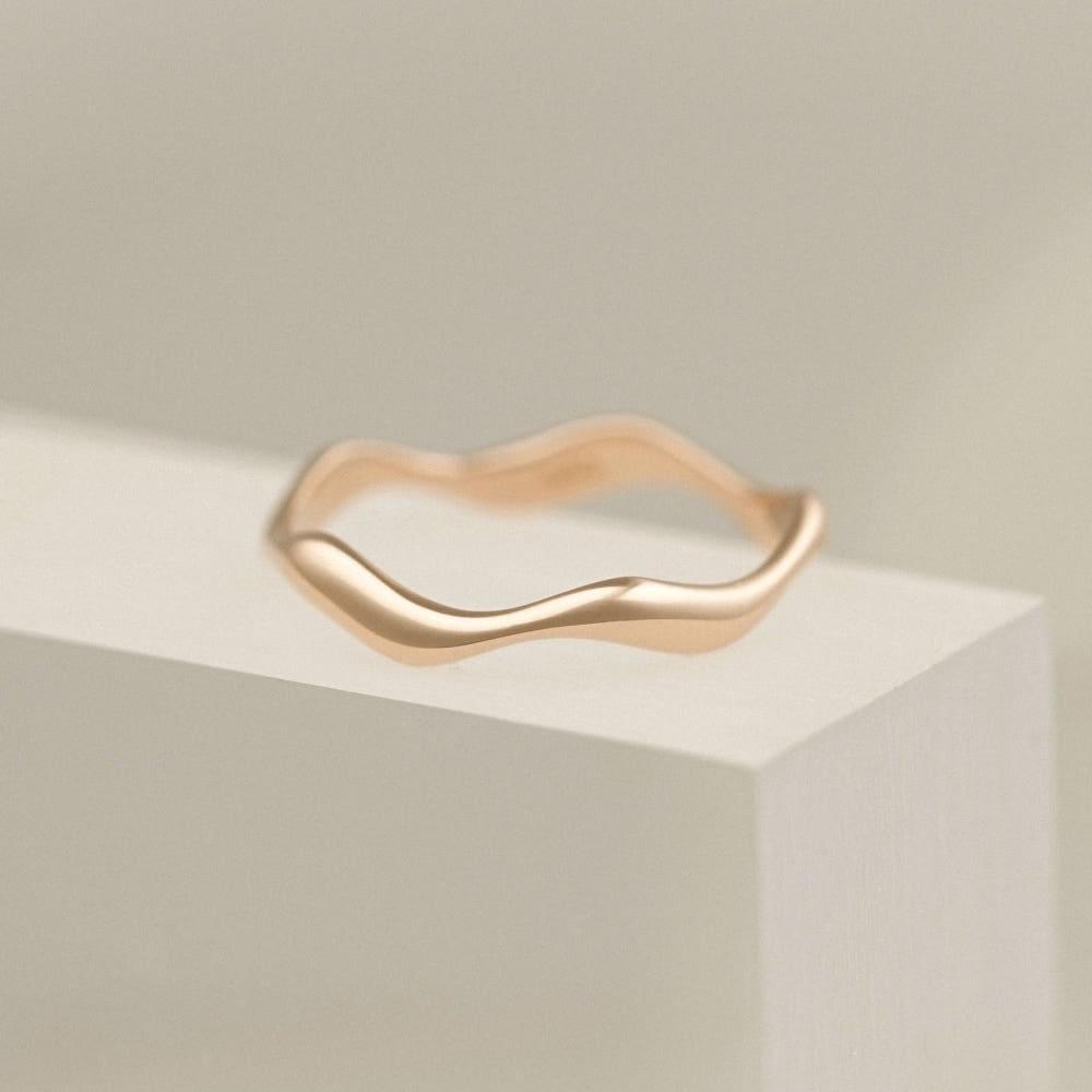 마레 물결 반지 - 14K 18K