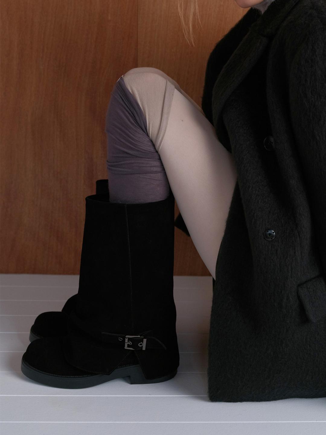 Velyn Warmer Middle Boots in Noir WA5AD006-FH