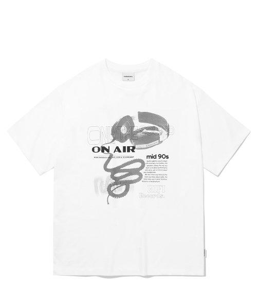 하이파이 사운드 티셔츠_화이트
